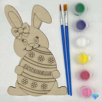Personalised Paint your Own Easter Egg/Bunny Rabbit