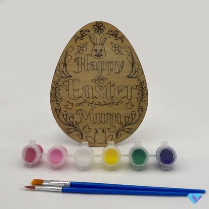 Personalised Paint your Own Easter Egg - Floral Pattern